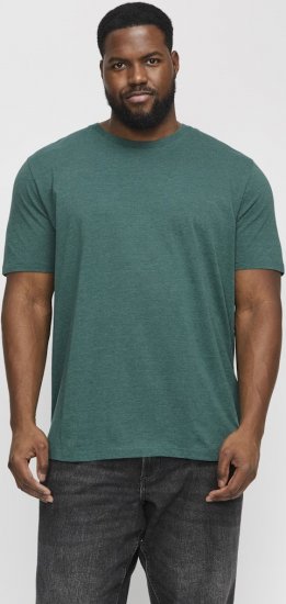 Jack & Jones ORGANIC T-Shirt Green/Melange - Kratke Majice - Moške kratke majice za močnejše postave