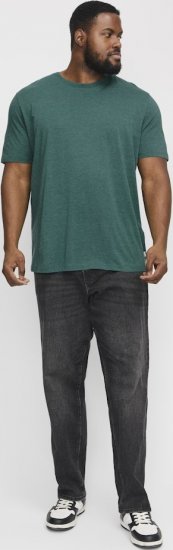 Jack & Jones ORGANIC T-Shirt Green/Melange - Kratke Majice - Moške kratke majice za močnejše postave