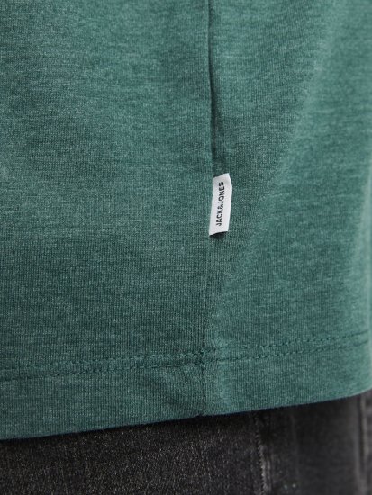 Jack & Jones ORGANIC T-Shirt Green/Melange - Kratke Majice - Moške kratke majice za močnejše postave