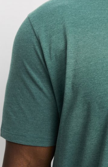 Jack & Jones ORGANIC T-Shirt Green/Melange - Kratke Majice - Moške kratke majice za močnejše postave