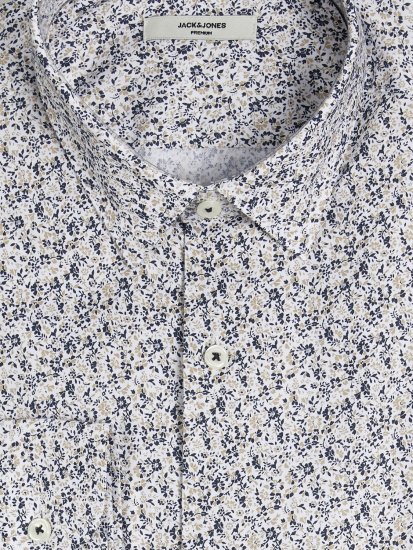 Jack & Jones JPRBLANORDIC LS Shirt White - Srajce - Moške srajce za Močnejše Postave