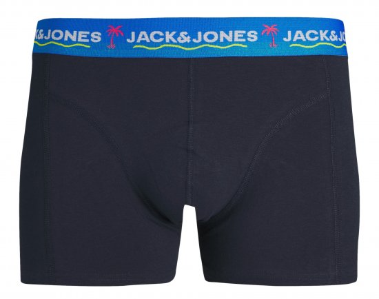 Jack & Jones JACTHOMAS Trunks 3-Pack Navy Blazer - Spodnje perilo & kopalne hlače - Moško Spodnje Perilo za močnejše postave