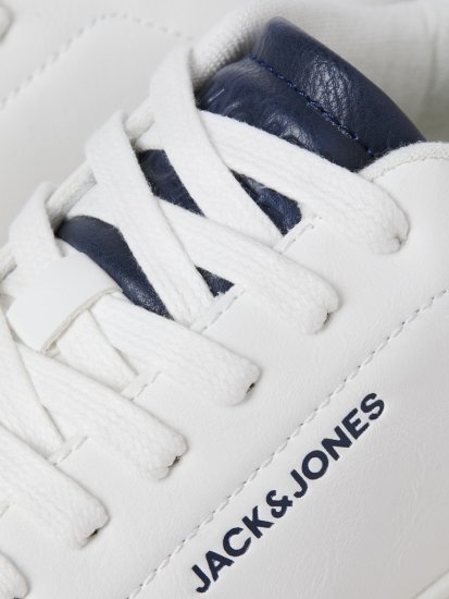 Jack & Jones Bosley Sneakers White/NAVY BLAZE - Moški čevlji 40-52 - 