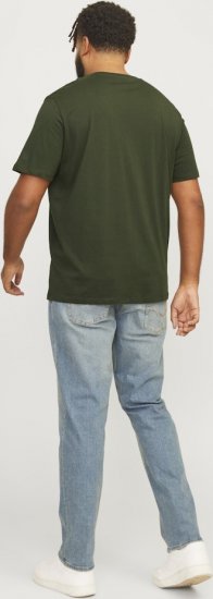 Jack & Jones JJELOGO O-Neck T-Shirt Kombu Green - Kratke Majice - Moške kratke majice za močnejše postave