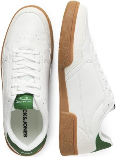 Jack & Jones Bounce Sneakers White/Verdant Green - Moški čevlji 40-52 - 