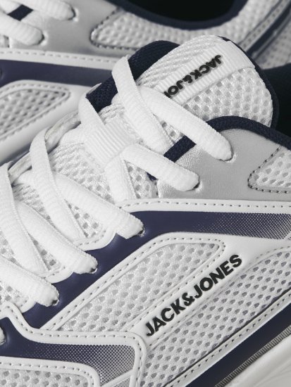 Jack & Jones Tokyo Sneakers White/MEDIEVAL B - Moški čevlji 40-52 - 