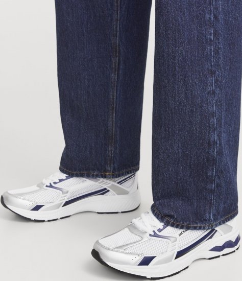 Jack & Jones Tokyo Sneakers White/MEDIEVAL B - Moški čevlji 40-52 - 