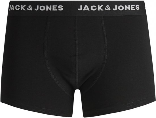Jack & Jones BASIC Trunks 7-Pack Black - Spodnje perilo & kopalne hlače - Moško Spodnje Perilo za močnejše postave