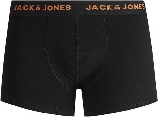 Jack & Jones BASIC Trunks 7-Pack Black - Spodnje perilo & kopalne hlače - Moško Spodnje Perilo za močnejše postave
