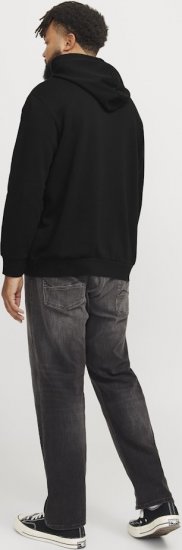 Jack & Jones CORP OLD LOGO REG FIT Hoodie Black - Puloverji & jopice - Moški Puloverji & Jopice za Močnejše Postave
