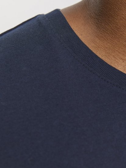 Jack & Jones LOGO O-Neck T-Shirt Dark Blue - Kratke Majice - Moške kratke majice za močnejše postave