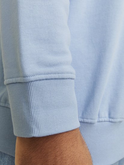 Jack & Jones HUDSON Sweatshirt Chambray Blue - Puloverji & jopice - Moški Puloverji & Jopice za Močnejše Postave