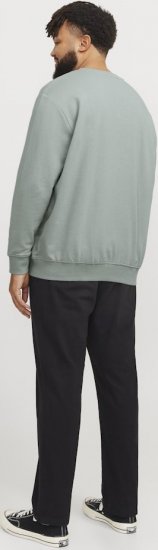 Jack & Jones HUDSON Sweatshirt Iceberg Green - Puloverji & jopice - Moški Puloverji & Jopice za Močnejše Postave