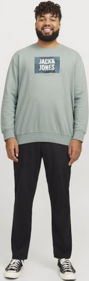 Jack & Jones HUDSON Sweatshirt Iceberg Green - Puloverji & jopice - Moški Puloverji & Jopice za Močnejše Postave