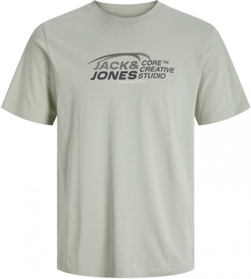 Jack & Jones Tarmac Branding Crew Neck T-Shirt Green - Kratke Majice - Moške kratke majice za močnejše postave