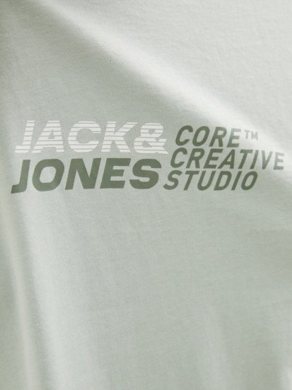 Jack & Jones Tarmac Branding Crew Neck T-Shirt Green - Kratke Majice - Moške kratke majice za močnejše postave