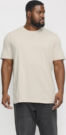 Jack & Jones ORGANIC T-Shirt Grey/Melange - Kratke Majice - Moške kratke majice za močnejše postave