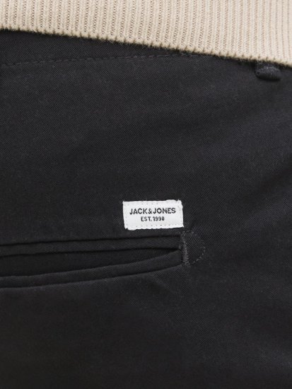 Jack & Jones Dave Chino Shorts Black - Kratke hlače - Moške Kratke Hlače za Močnejše Postave