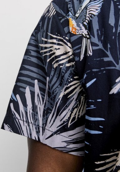 Jack & Jones Hawaii AOP Shirt Blue - Srajce - Moške srajce za Močnejše Postave