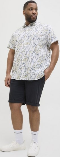 Jack & Jones Dave Chino Shorts Dark Navy - Kratke hlače - Moške Kratke Hlače za Močnejše Postave