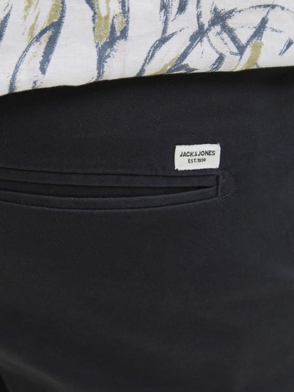 Jack & Jones Dave Chino Shorts Dark Navy - Kratke hlače - Moške Kratke Hlače za Močnejše Postave