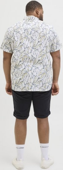 Jack & Jones Dave Chino Shorts Dark Navy - Kratke hlače - Moške Kratke Hlače za Močnejše Postave