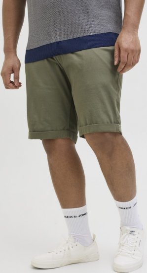 Jack & Jones Dave Chino Shorts Green - Kratke hlače - Moške Kratke Hlače za Močnejše Postave