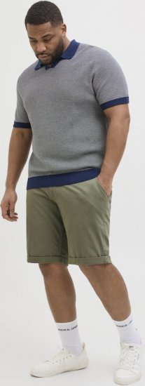Jack & Jones Dave Chino Shorts Green - Kratke hlače - Moške Kratke Hlače za Močnejše Postave