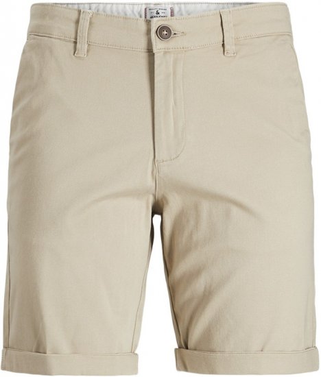 Jack & Jones Dave Chino Shorts Beige - Kratke hlače - Moške Kratke Hlače za Močnejše Postave