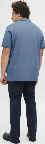 Jack & Jones AUSTIN CLASSIC Polo Blue - Polo majice - Moške Polo Majice za Močnejše Postave
