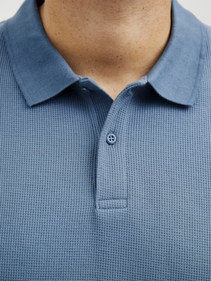 Jack & Jones AUSTIN CLASSIC Polo Blue - Polo majice - Moške Polo Majice za Močnejše Postave