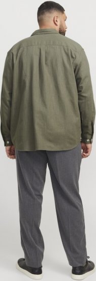 Jack & Jones Raymond Spring Long Sleeve Overshirt Green - Srajce - Moške srajce za Močnejše Postave