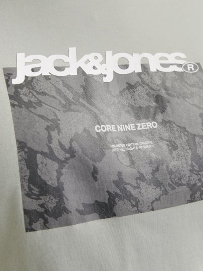 Jack & Jones Tarmac Camo Crew Neck T-Shirt Green - Kratke Majice - Moške kratke majice za močnejše postave