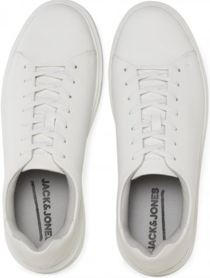 Jack & Jones Stockholm Leather Sneakers Bright White/Leather - Moški čevlji 40-52 - 