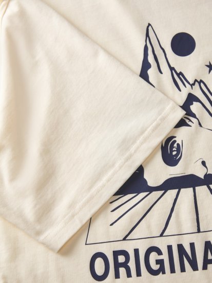 Jack & Jones Bellagio Collage Crew Neck T-Shirt Antique White - Kratke Majice - Moške kratke majice za močnejše postave