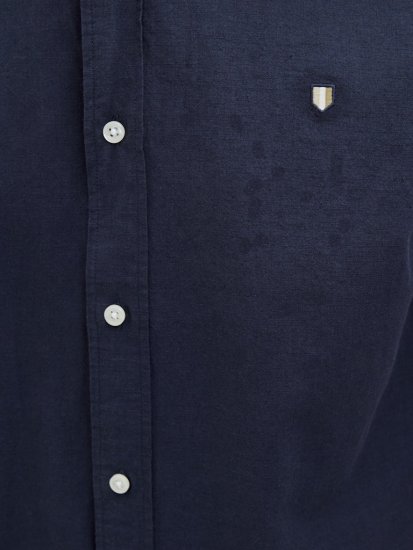 Jack & Jones Summer Shield Short Sleeve Shirt Maritime Blue - Srajce - Moške srajce za Močnejše Postave