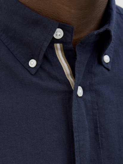 Jack & Jones Summer Shield Short Sleeve Shirt Maritime Blue - Srajce - Moške srajce za Močnejše Postave