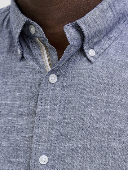 Jack & Jones Summer Shield Short Sleeve Shirt Faded Denim - Srajce - Moške srajce za Močnejše Postave