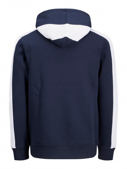 Jack & Jones JJCUT SWEAT Hoodie Navy - Puloverji & jopice - Moški Puloverji & Jopice za Močnejše Postave