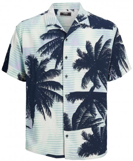 Jack & Jones JCOUNNATURAL Resort Shirt Lavender - Srajce - Moške srajce za Močnejše Postave