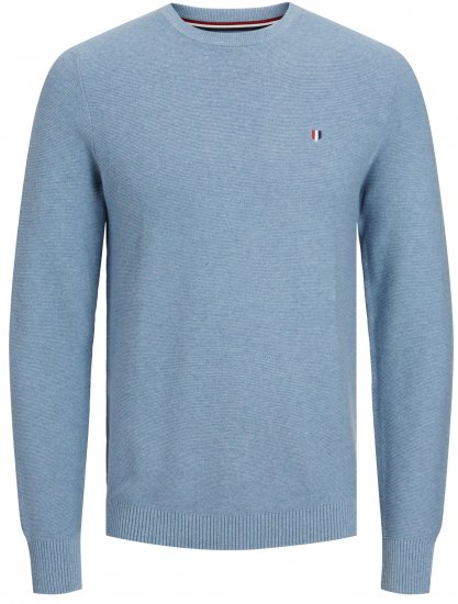 Jack & Jones JPRBLUROY Knitted Sweater Faded Denim - Puloverji & jopice - Moški Puloverji & Jopice za Močnejše Postave