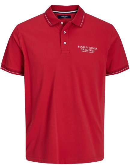 Jack & Jones JPRBLUARCHIE Polo Scarlet Smile - Polo majice - Moške Polo Majice za Močnejše Postave