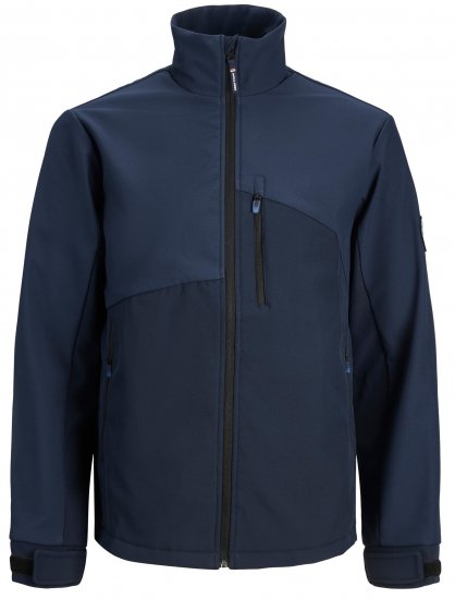 jack & Jones JCOARC Softshell Jacket Navy - Jakne - Moške bunde za Močnejše Postave
