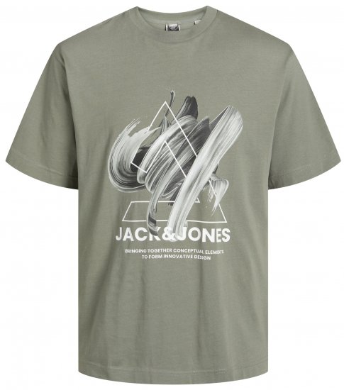 Jack & Jones JCOTINT T-Shirt Agave Green - Kratke Majice - Moške kratke majice za močnejše postave