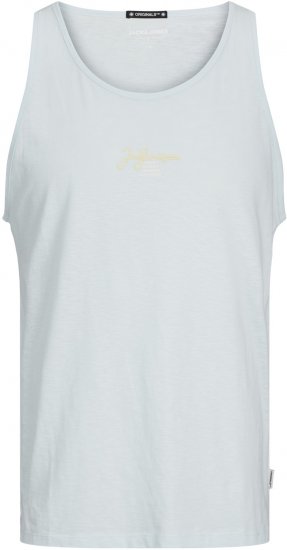 Jack & Jones JORARUBA BRANDING TANK TOP Skylight - Kratke Majice - Moške kratke majice za močnejše postave