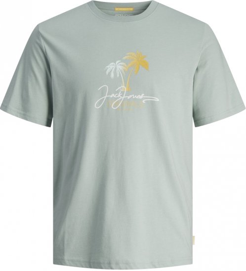 Jack & Jones JORCASEY T-Shirt Crew Neck Gray Mist - Kratke Majice - Moške kratke majice za močnejše postave