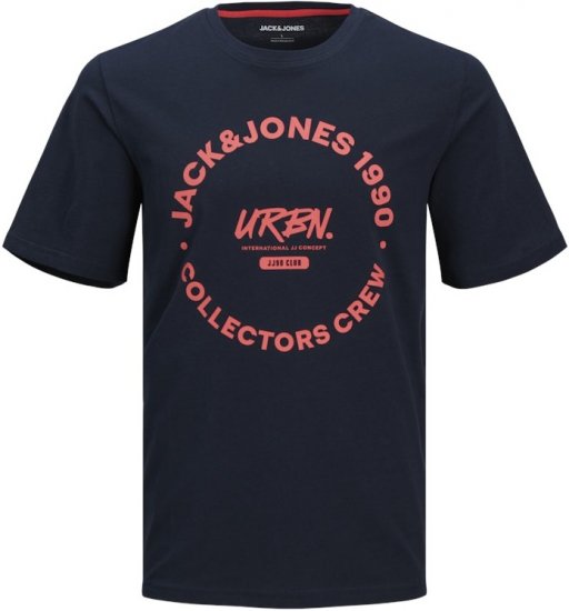 Jack & Jones Simon Crew Neck T-Shirt Blue - Kratke Majice - Moške kratke majice za močnejše postave