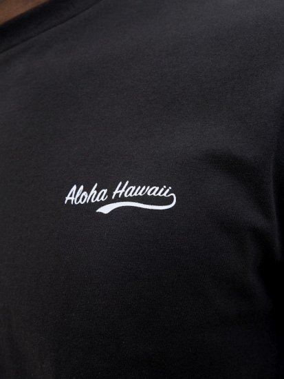 Jack & Jones Zekiel Crew Neck T-Shirt Black - Kratke Majice - Moške kratke majice za močnejše postave