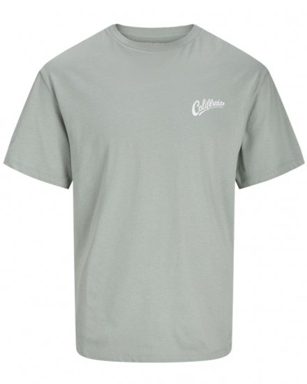 Jack & Jones Zekiel Crew Neck T-Shirt Iceberg Green - Kratke Majice - Moške kratke majice za močnejše postave