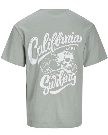 Jack & Jones Zekiel Crew Neck T-Shirt Iceberg Green - Kratke Majice - Moške kratke majice za močnejše postave
